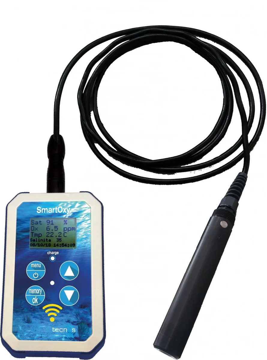 Tecnos SmartOxy with pH probe + temperature